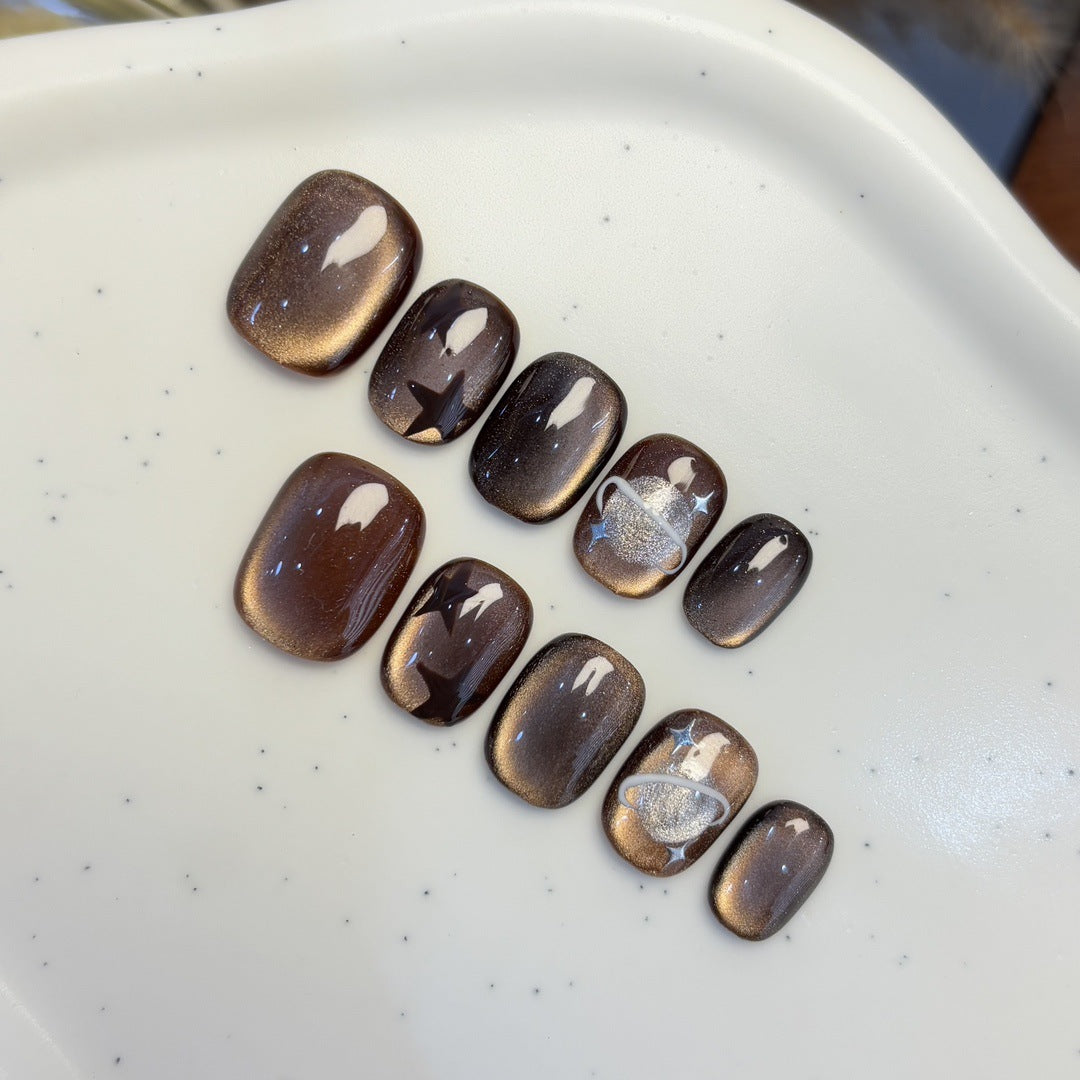 Kunstnagelset mit Sternen- und Planetendesign Brehn