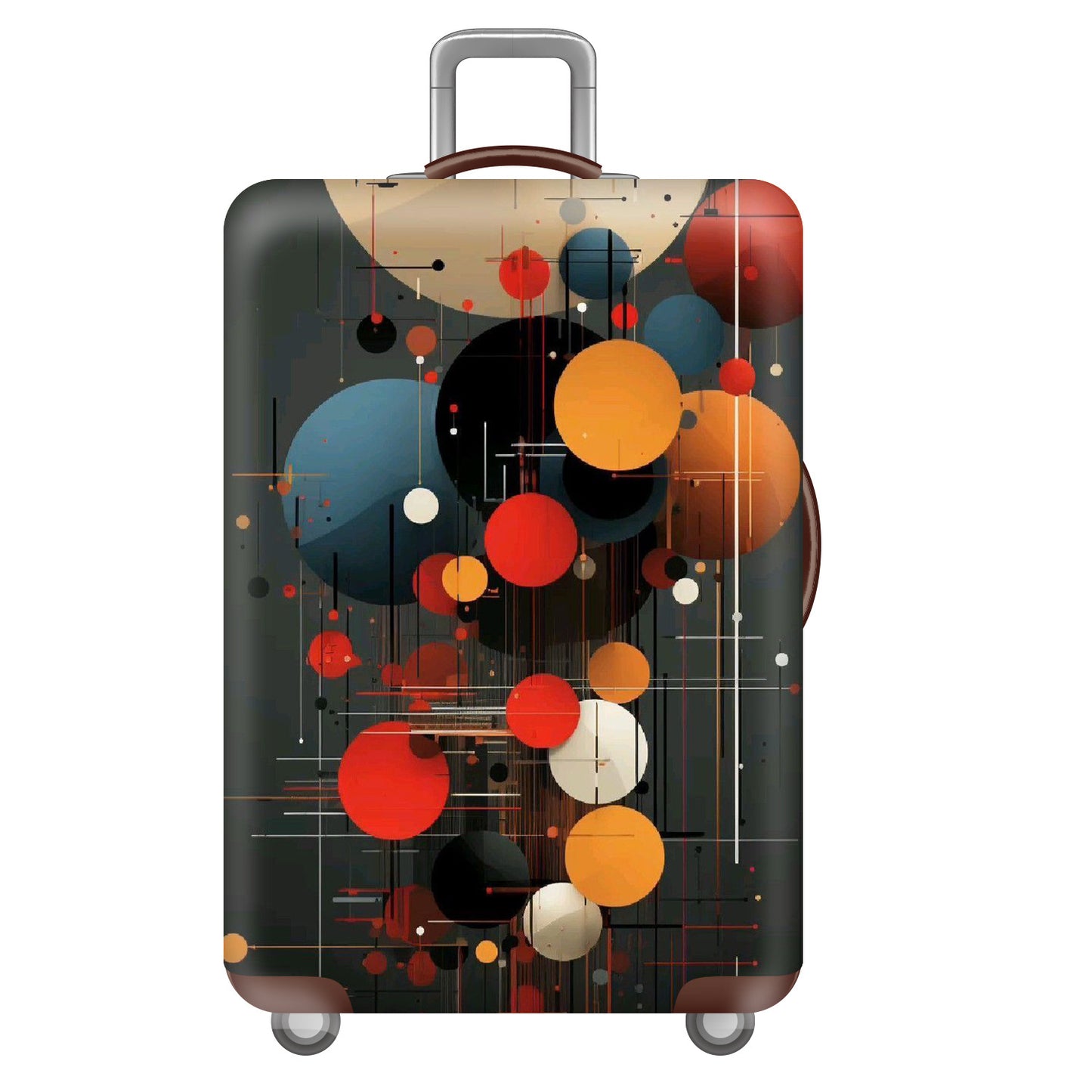 Unisex nan großer Hartschalenkoffer mit robustem Trolleygriff und elastischem Motivschutzcover Superhelden-Design Brehn
