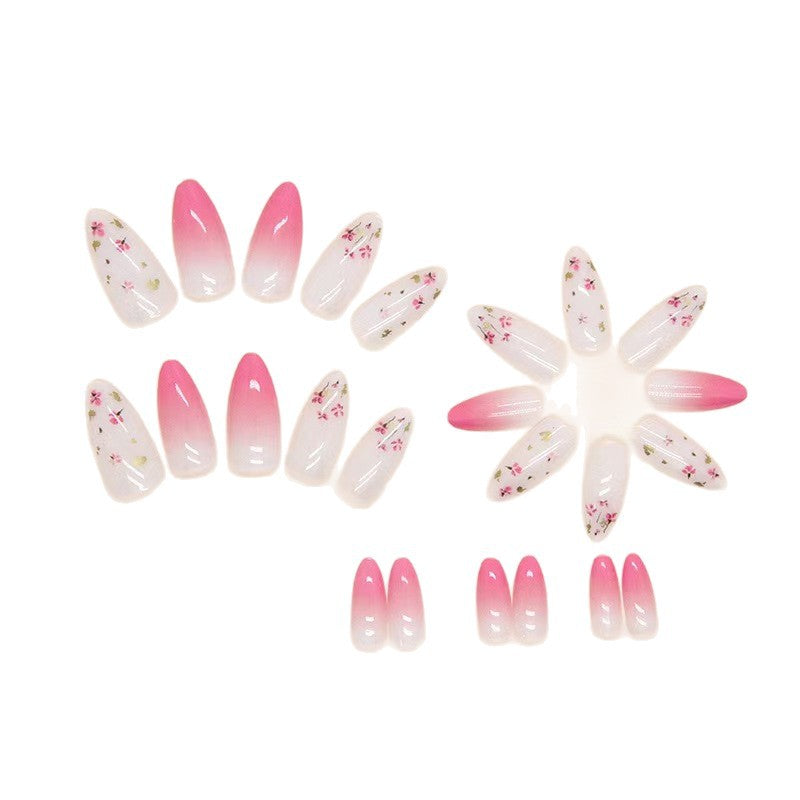 Floral Ombre Press-On Nails Set Brehn