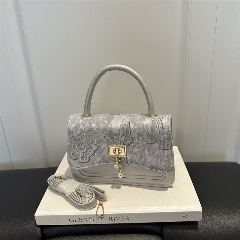 Elegante Blumenmuster Handtasche