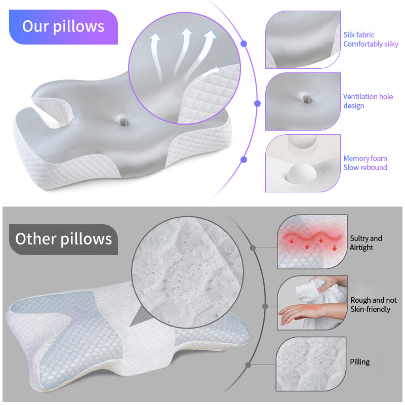 Ergonomisches Nacken- Und Schulterschlafkissen Mit Kühlender Gel-Oberfläche Brehn
