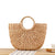 Handtasche Aus Geflochtenem Naturmaterial mit Elegantem Rundgriff Brehn