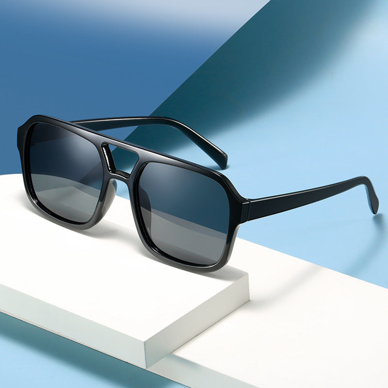 Klare Linse Quadratrahmen Sonnenbrille Brehn