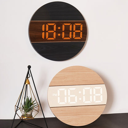 Kreative Digitaluhr im modernen Holzdesign Brehn
