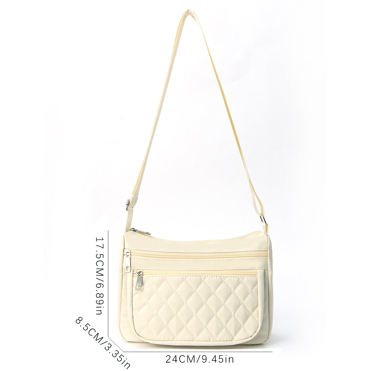 Schultertasche mit Weichem, Gestepptem Design Brehn