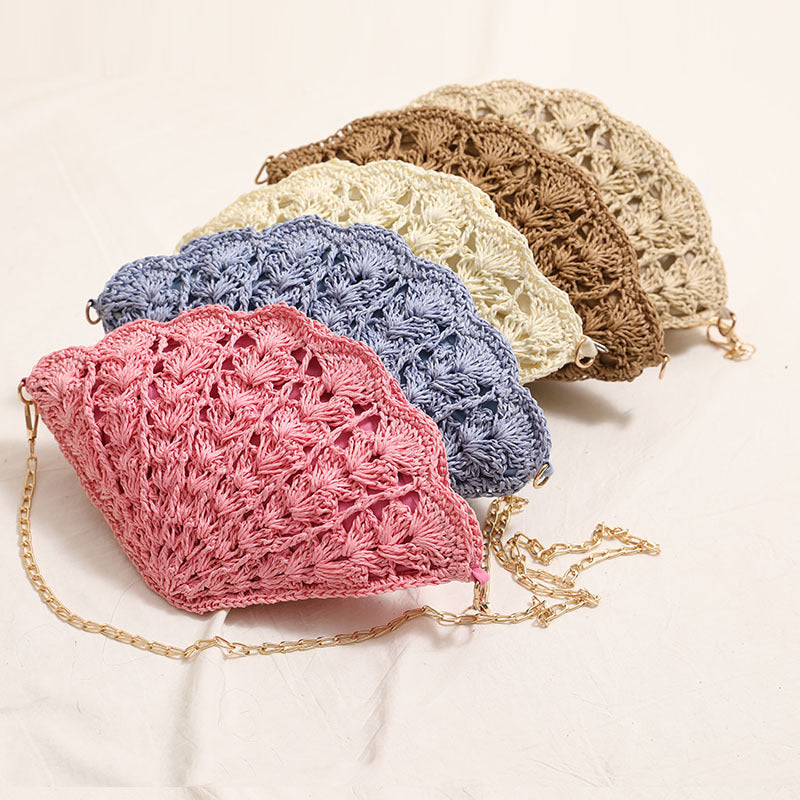 Elegante Clutch-Tasche Im Muscheldesign Brehn