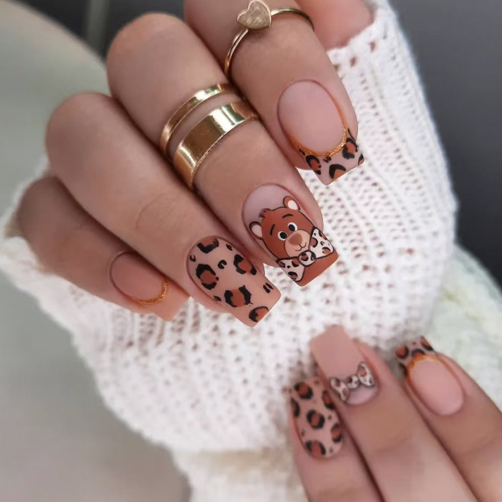 Kreative Cartoon Nagelkunst Press-Ons Brehn