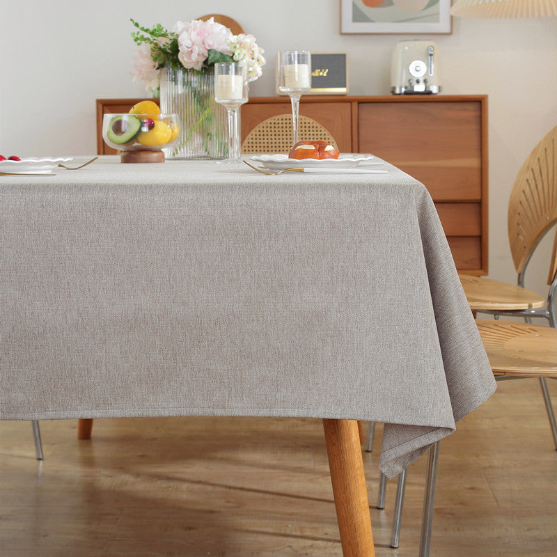 Einfach strukturierte Tischdecke
