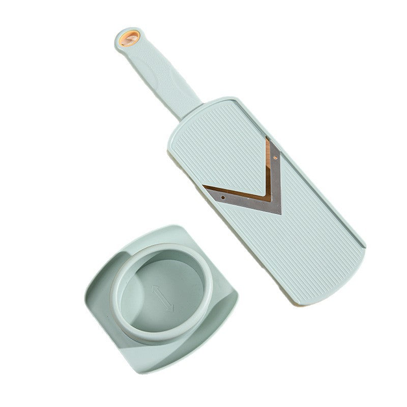 Ultra-Thin Julienne and Shredder Mandoline with V-Sharp Stainless Steel Blade and Safety Food Holder
