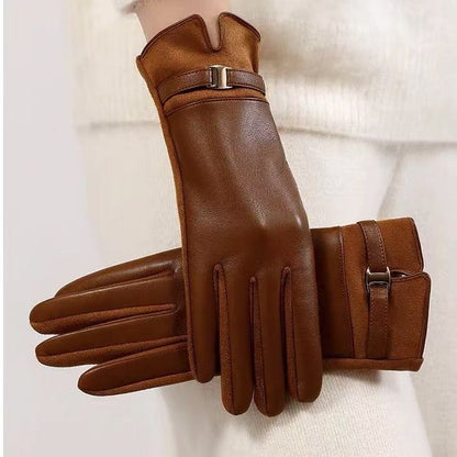 Luxuriöse Leder-Touchscreen-Handschuhe Brehn