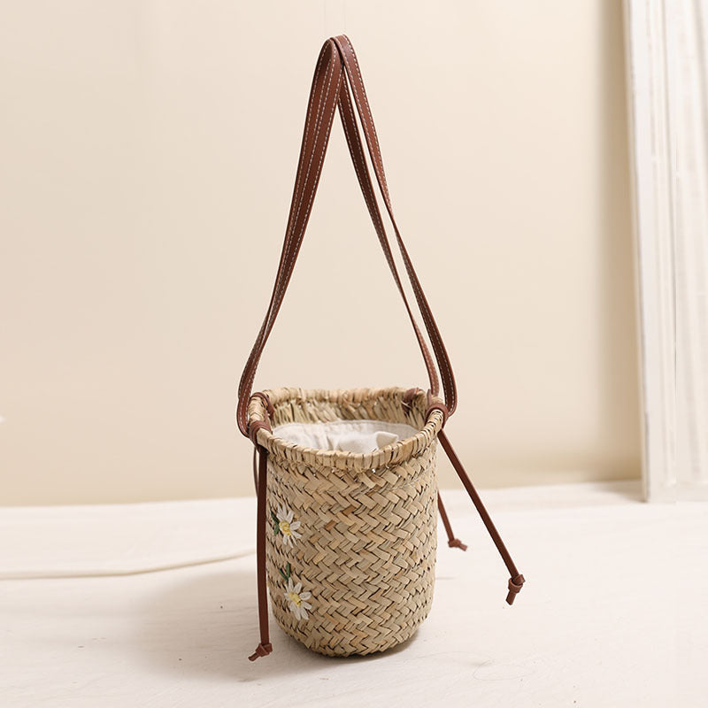 Damen Korbtasche mit floralem Design Brehn