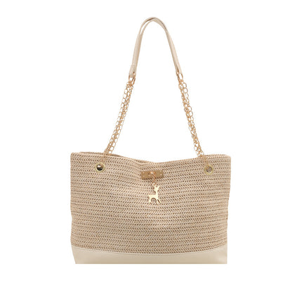 Stylische Geflochtene Strandtasche