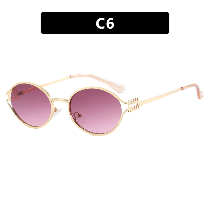 Damen elegante ovale Sonnenbrille Brehn