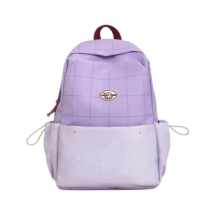 Verspielt gemusterter Schulrucksack Brehn