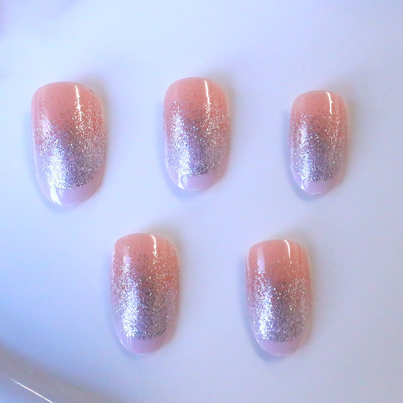 Glitzernde French Tip Nagelverbesserungen Brehn