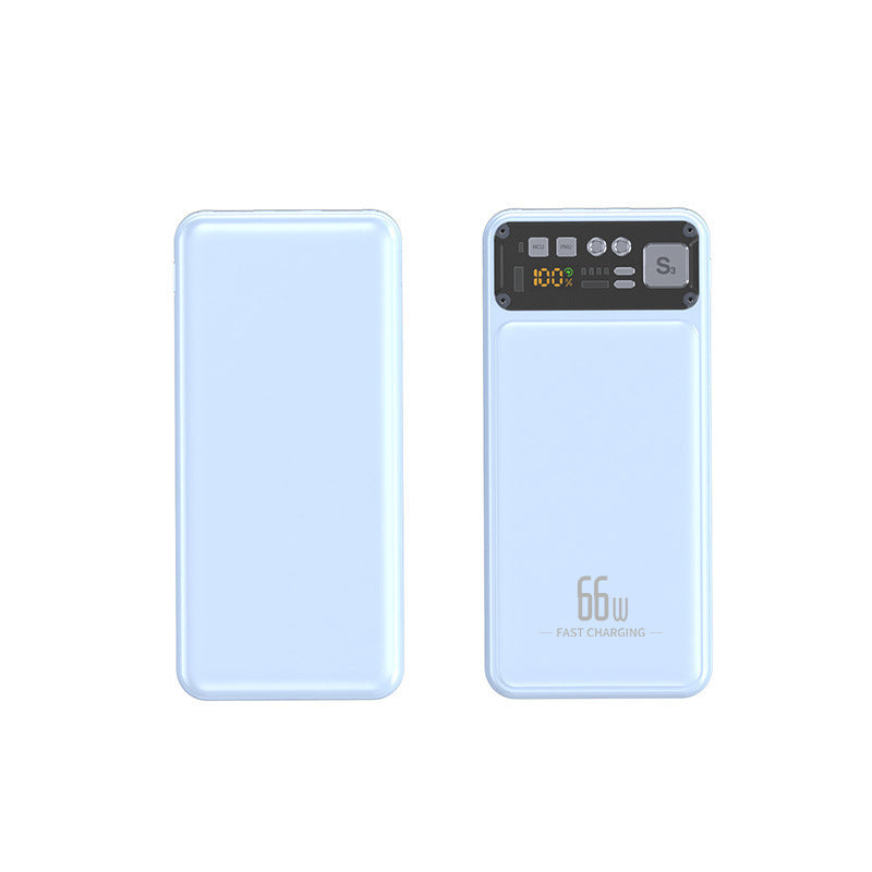 Powerbank mit Integriertem Kabelsystem und Digitaler Ladeanzeige Brehn