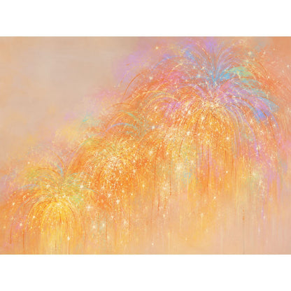 Abstraktes Glitzerndes Leinwandkunstwerk