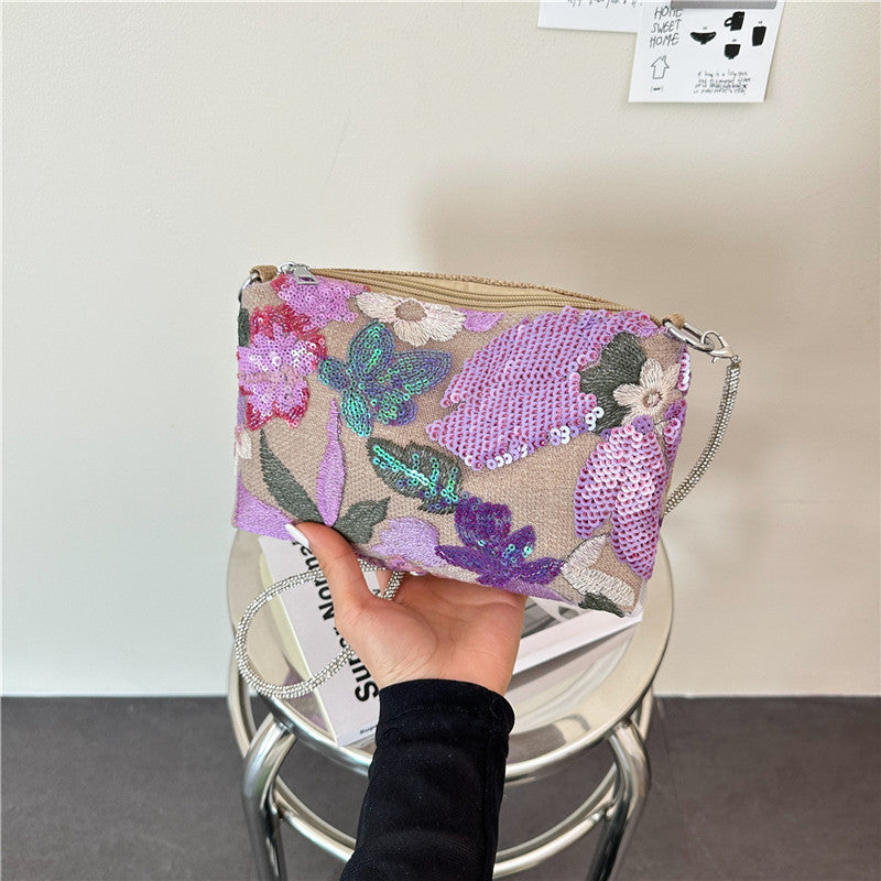 WoFloral Verzierte Clutch Tasche Brehn