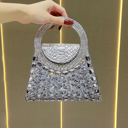 Rhinestone-besetzte Handtasche für den Abend
