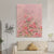 Blumige Texturierte Leinwand Wandkunst
