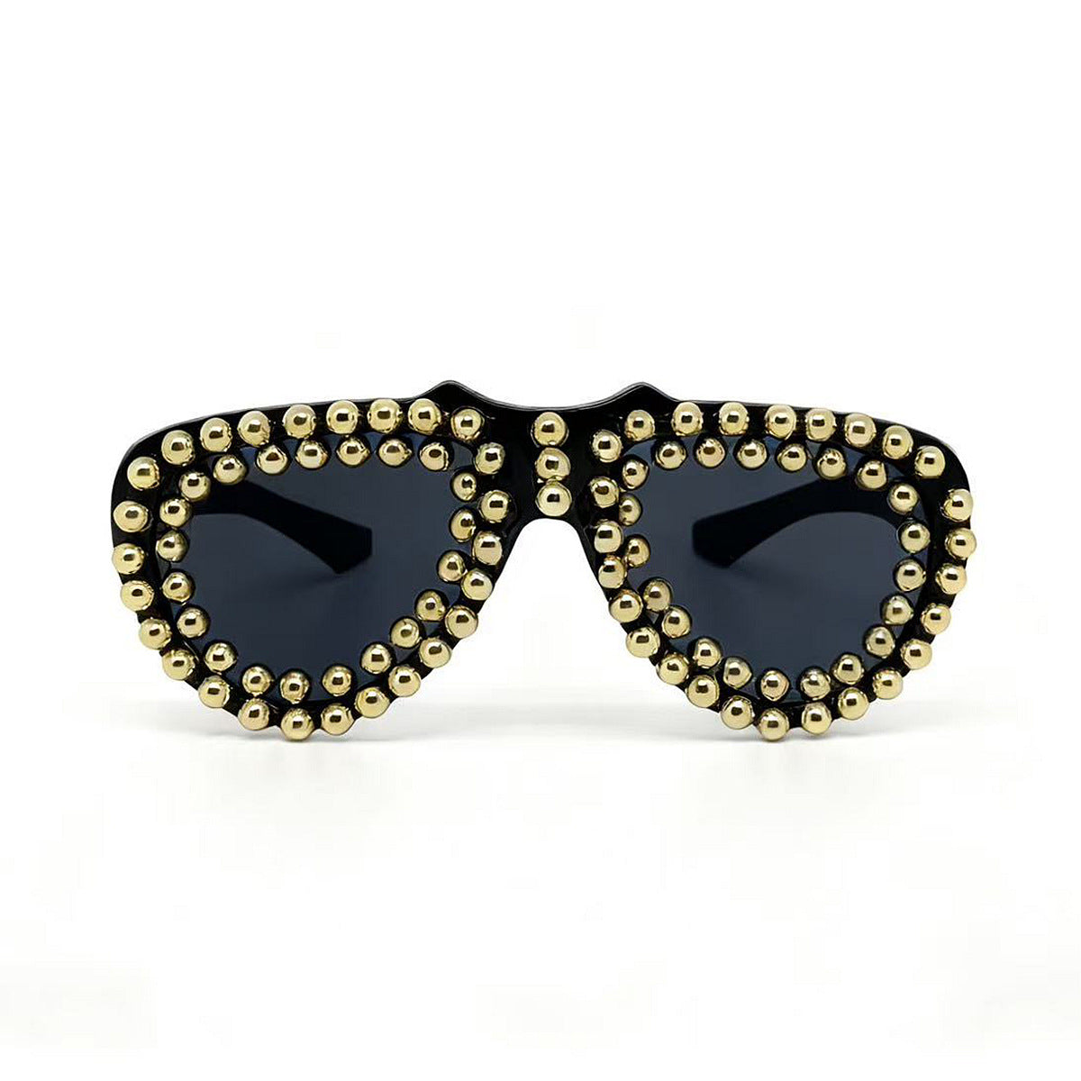 Damen modische Herz-Sonnenbrille mit strassverziertem Rahmen Brehn