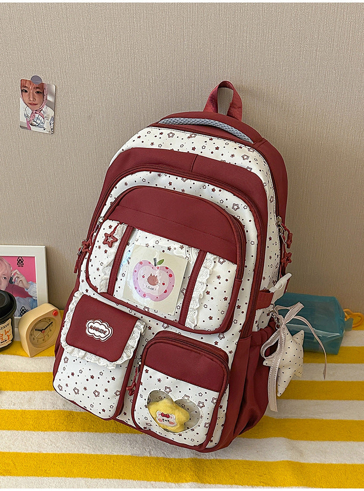 Niedlicher Plüsch-Charakter-Design-Schulranzen