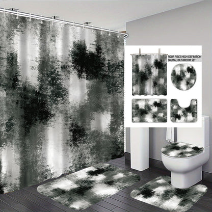 Abstract Design Vier-teilige digitale Badezimmer Set Brehn