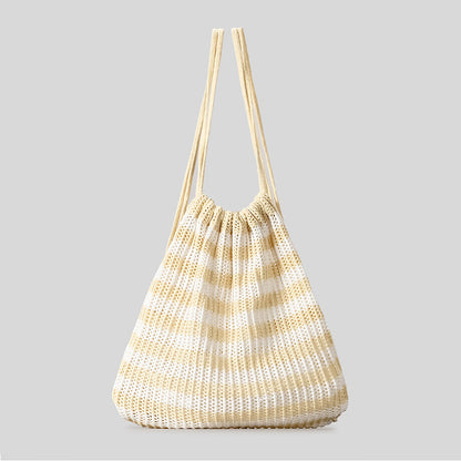 Leichte gestreifte Häkel-Tasche