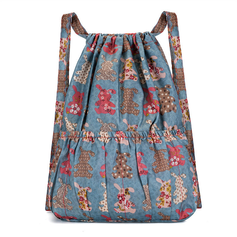Blumenmuster Zugbeutel Rucksack Brehn
