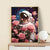 Astronaut Blumen Kunst Druck Brehn