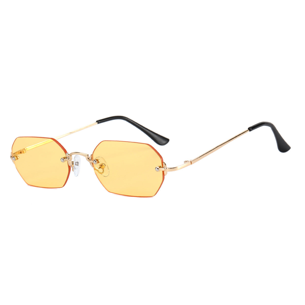 Damen modische Sonnenbrille mit innovativem hexagonalen Design und UV-Schutz Brehn