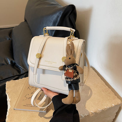 Vintage-inspirierte strukturierte Satchel-Tasche Brehn