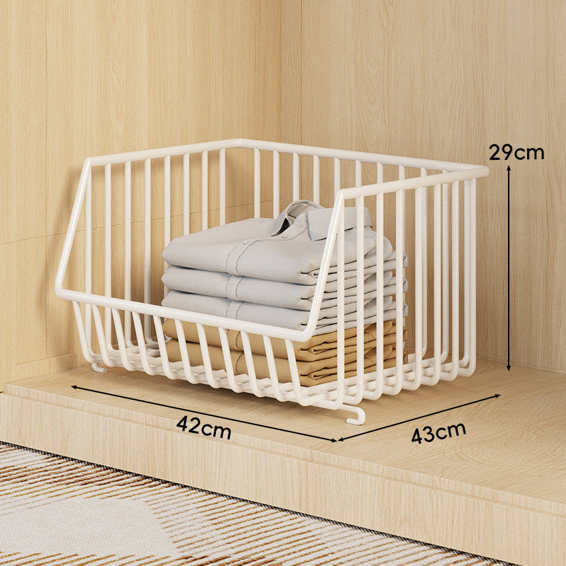 Drei-Tier Stapelbarer Draht Kleiderschrank Korb Organizer
