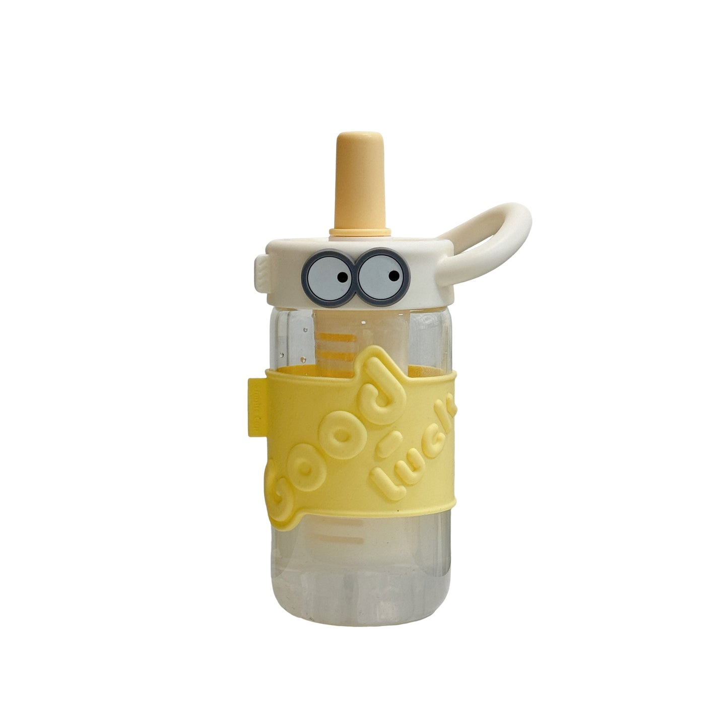 Damen Trinkflasche mit interaktivem Strohhalm und Emotionen Brehn
