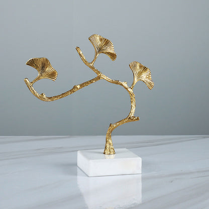 Künstlerische dekorative Ginkgo-Blatt-Skulptur