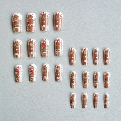 Festliches Lebkuchen-Nagelkunst-Kit