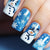Kunstnägel mit winterlichem Schneemann-Design Brehn