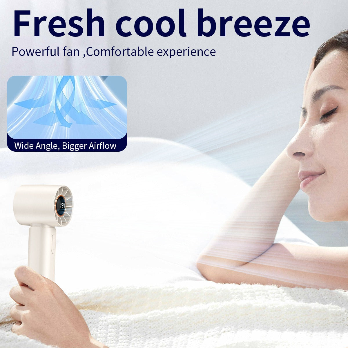 Damen Hochleistungs-Desktop Ventilator mit LED-Anzeige Brehn