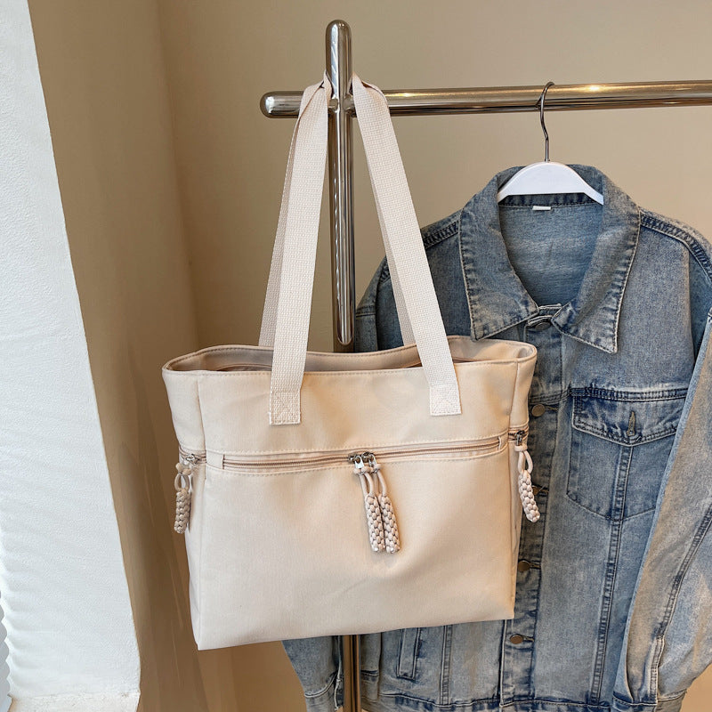 Vielseitige Reißverschluss-Canvas-Tasche Brehn