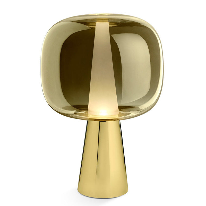 Moderne Minimalistische Stehlampe mit Transparentem Sockel