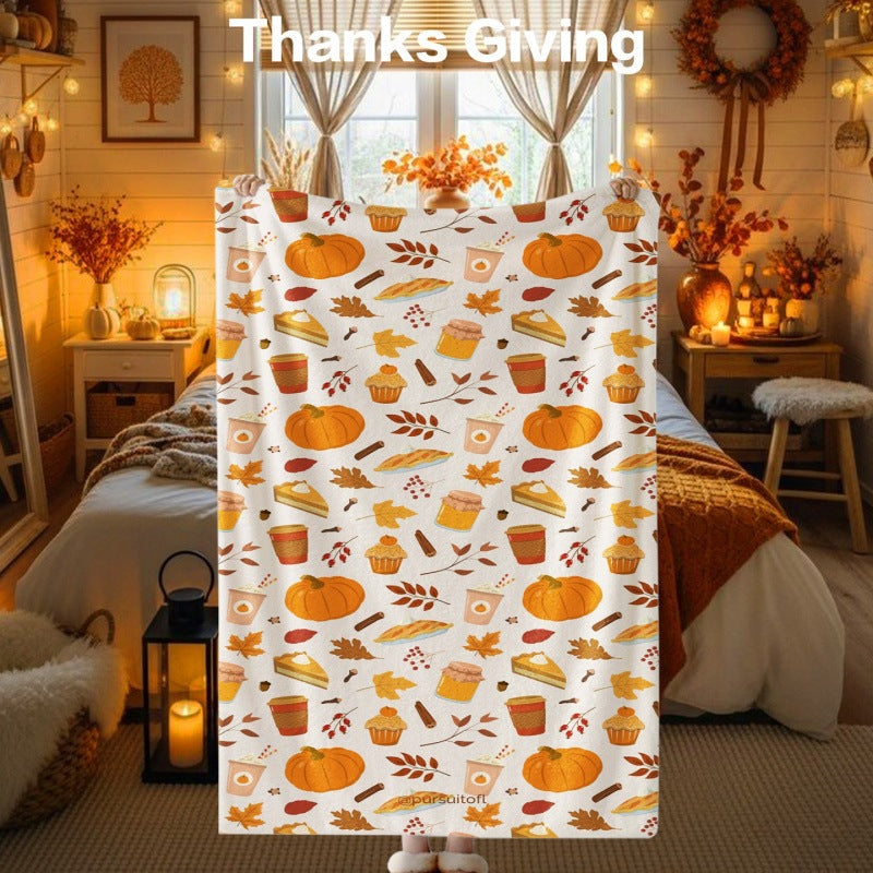 Thanksgiving-Themen Kuscheldecke