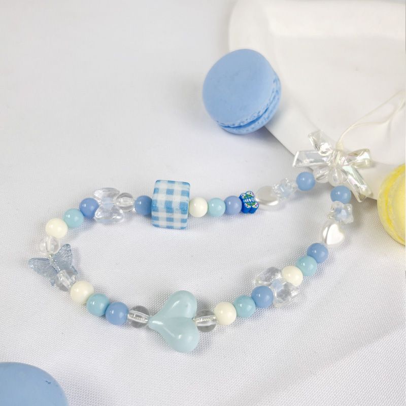 Zarte Schmetterlings-Perlen-Handy-Charm Brehn