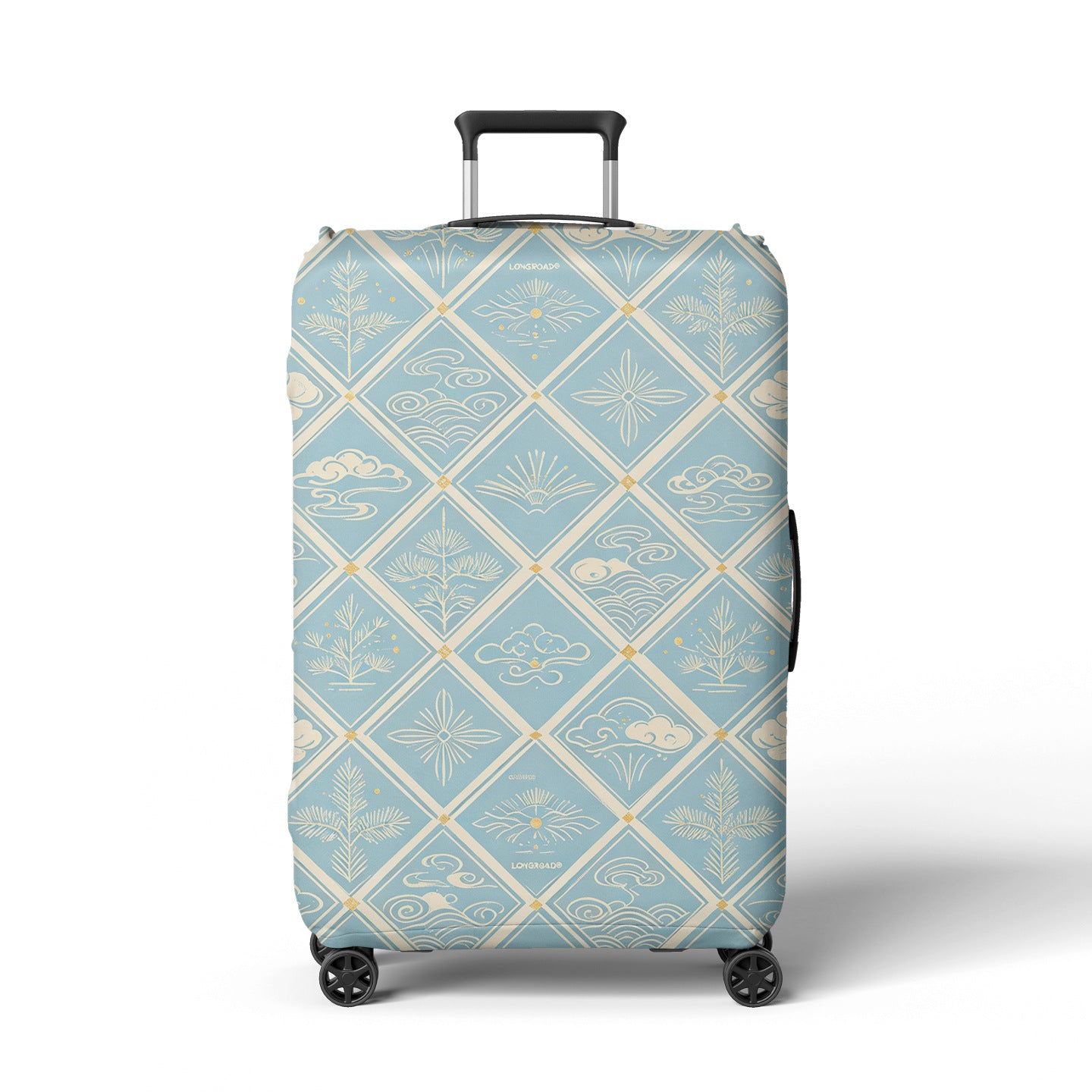 Damen Reisekoffer Brehn Blumendesign mit verstellbarem Griff