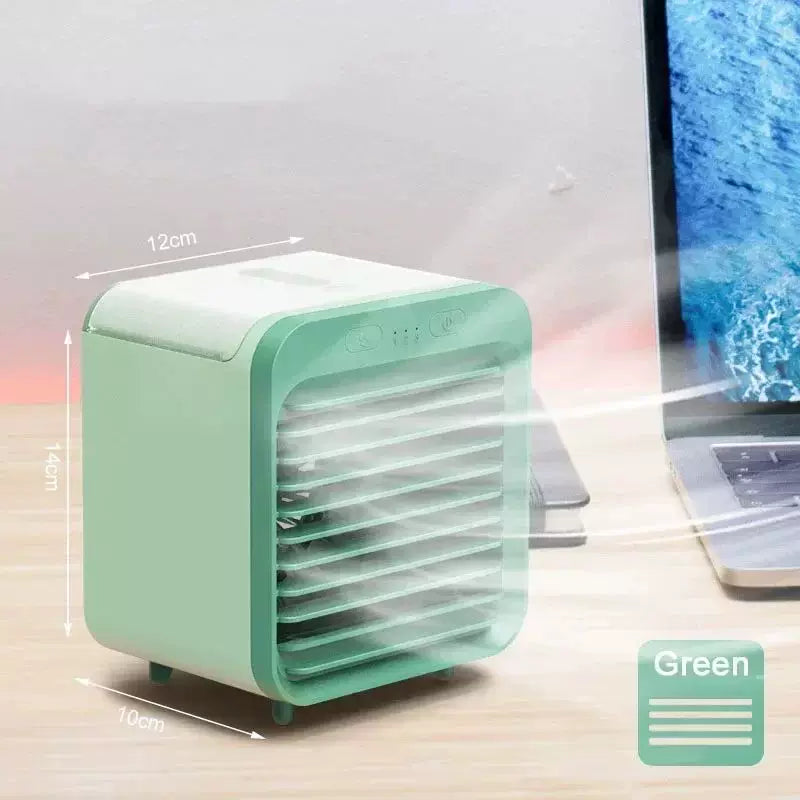 Unisex Einheitsgröße kompakter persönlicher verdampfender Schreibtischkühler mit verstellbaren richtungsweisenden Lamellen USB-betriebener befeuchtender Ventilator Brehn