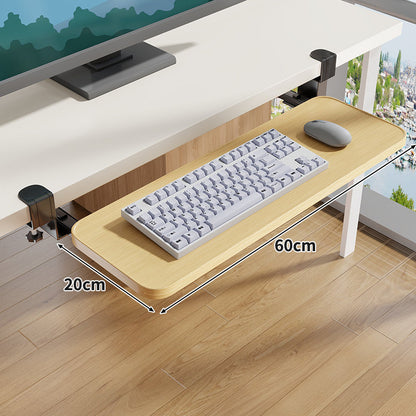 Schraubmontierte Gleitschiene Ergonomische Holzmaserung Tastatur- & Mausplattform