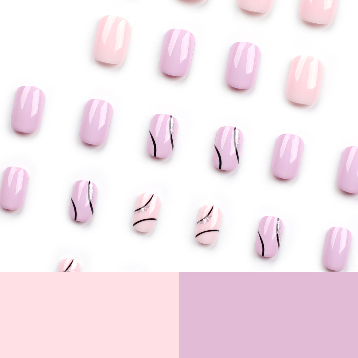 Kunstvolle Nagelgestaltung mit Glitzerakzenten Brehn