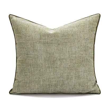 Quadratischer Kissenbezug mit abstraktem Hahnentritt‑Jacquard und feiner Leinenmischung Brehn