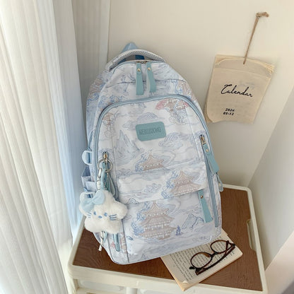 Stylische Illustrierte Rucksack Brehn