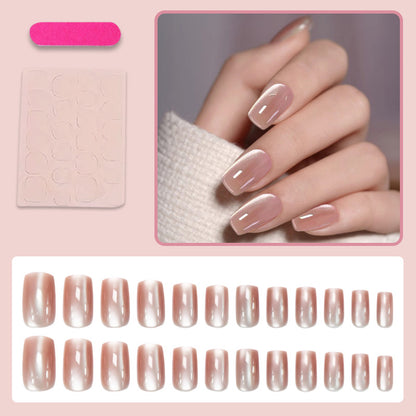 Kunstnagelset mit Glamourösen Schwarz-Glitzer-Akzenten Brehn