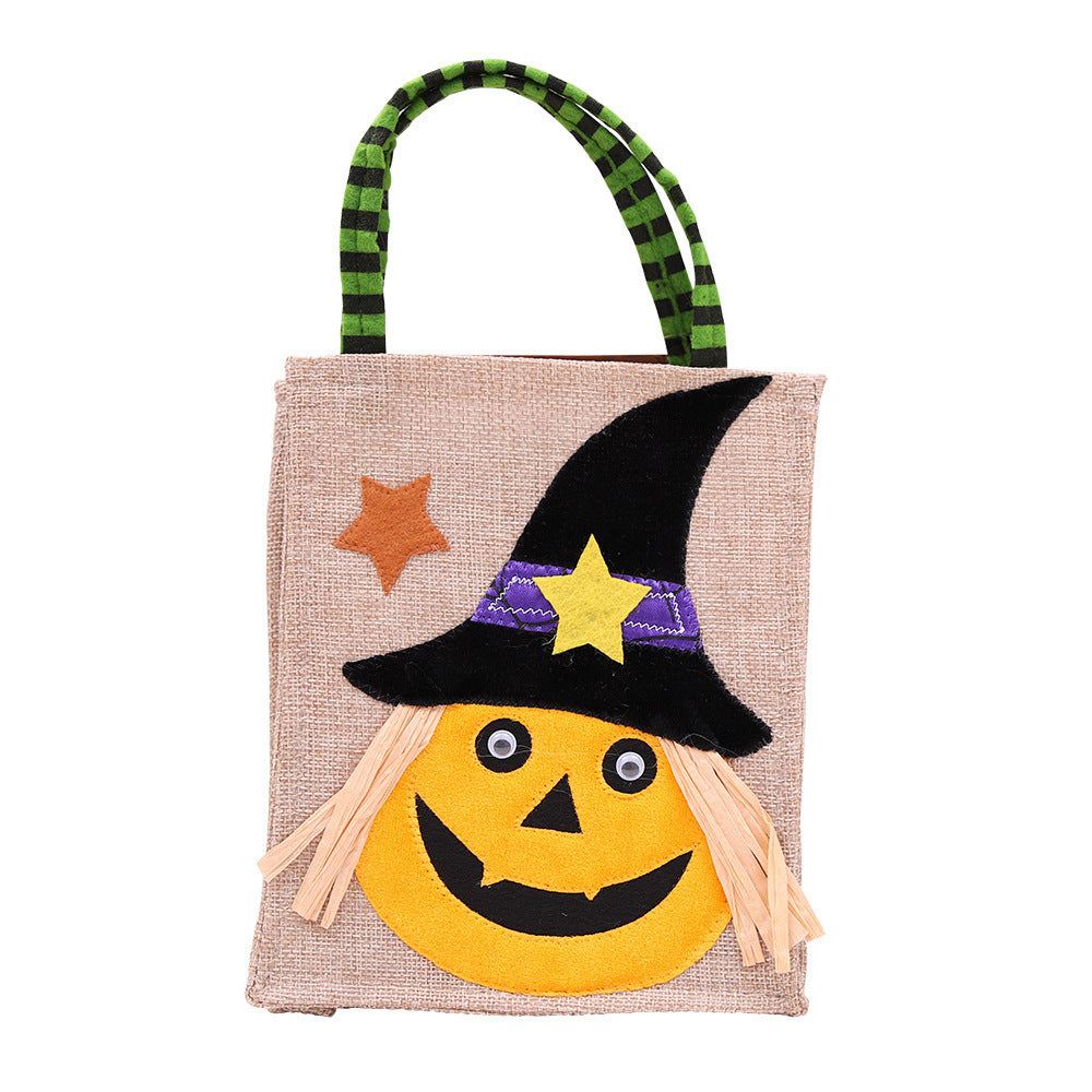 Halloween Tragetasche mit Hexenmotiv